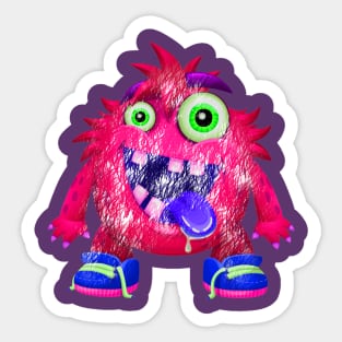 cartoon monster Sticker